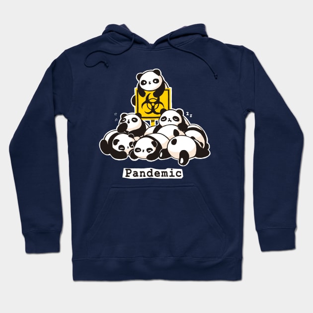 Funny Panda Pun - Pandemic 2020 - Social Distancing Hoodie by BlancaVidal